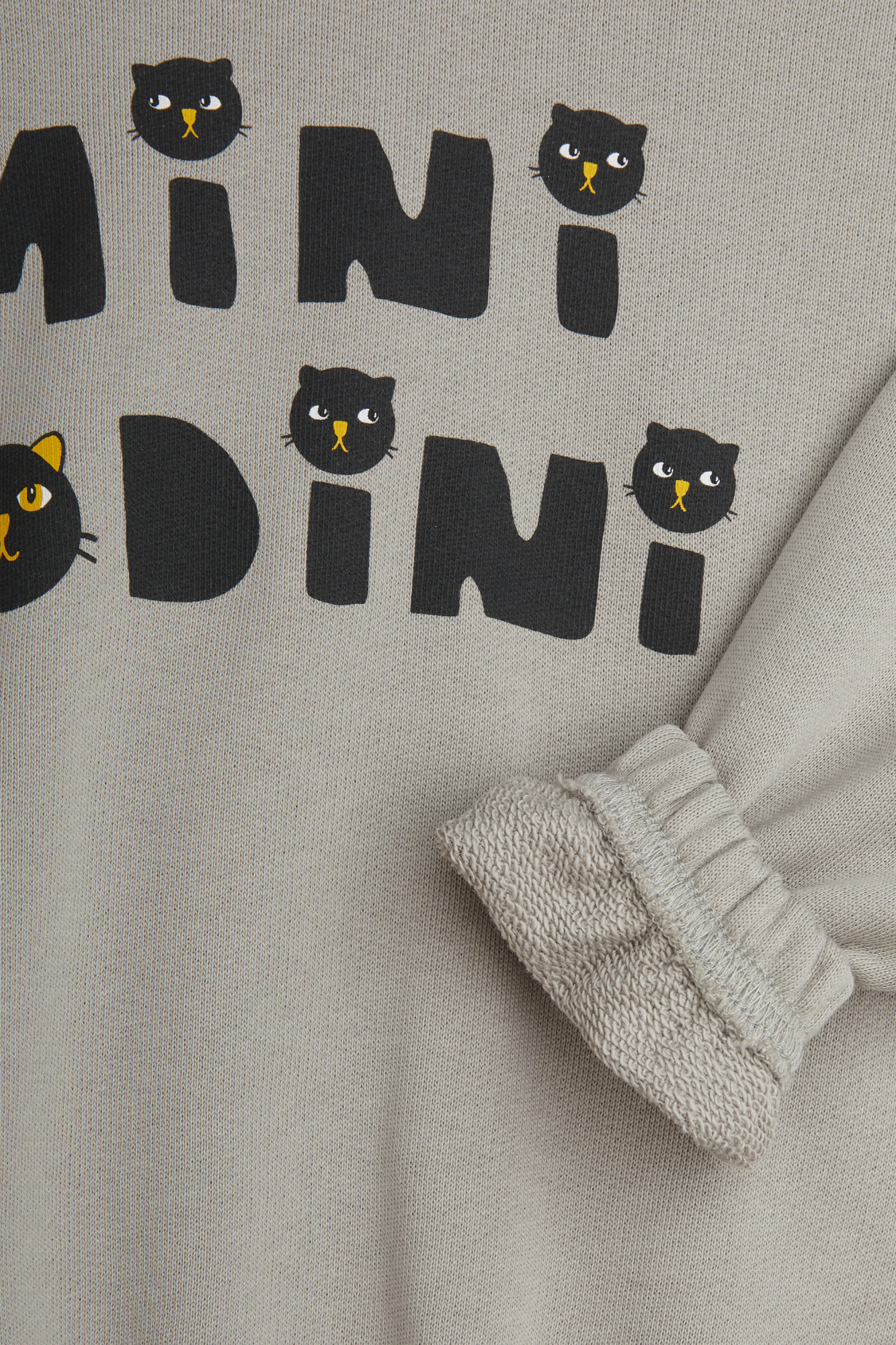 Grey Sweatshirt with printed logo Mini Rodini - Vitkac AS